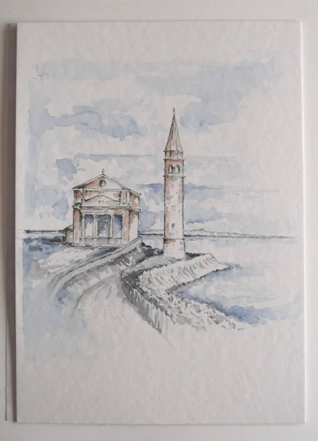 Caorle sul mare — Acquerelli