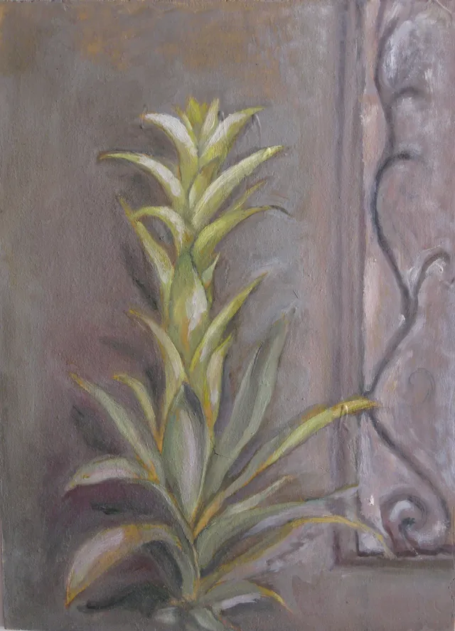 Pianta lacustre — Olio su tela