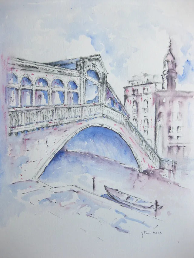 Ponte di Rialto — Acquerelli